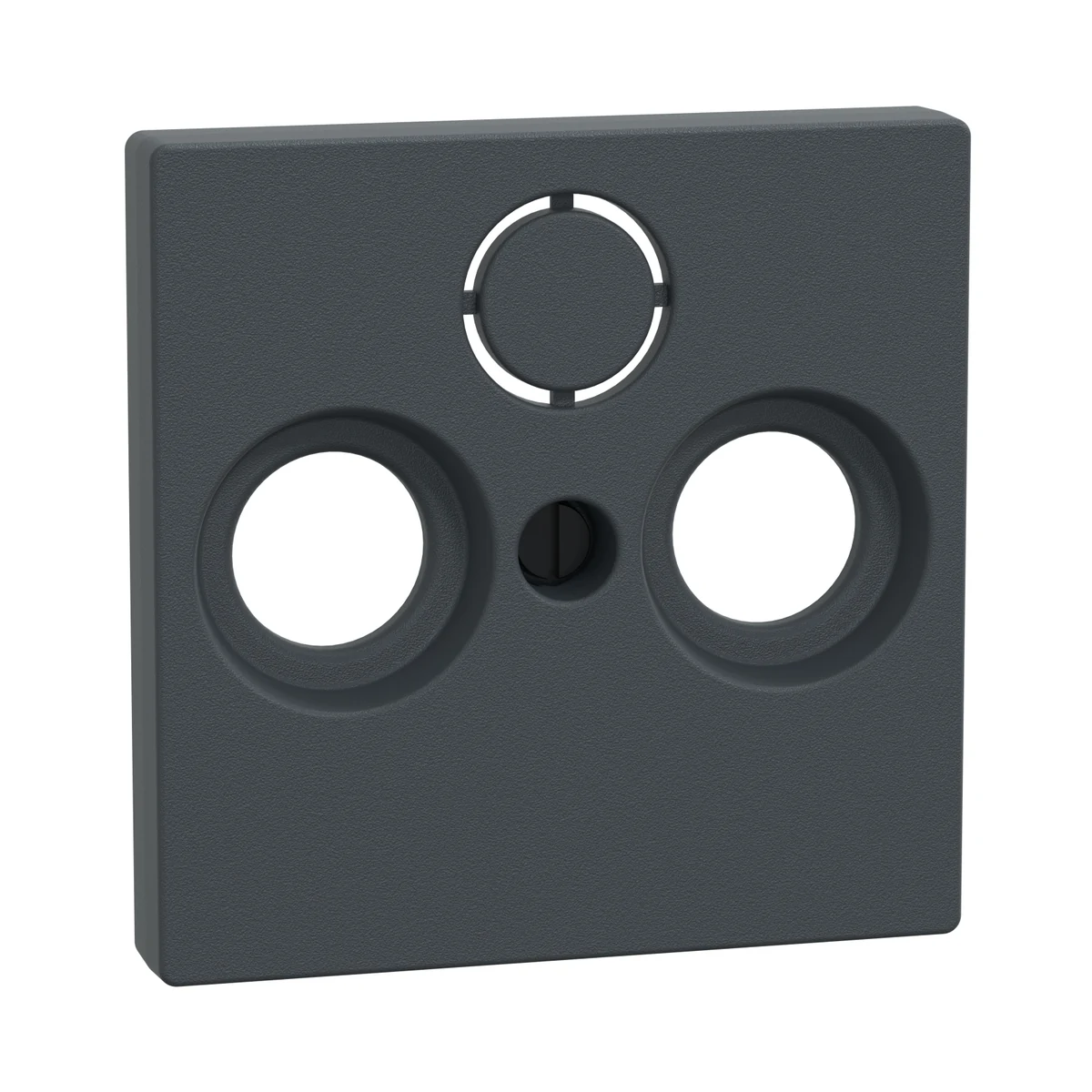 Schneider Electric 297514 TV Socket button cover (2/3 holes), System-M, Anthracite