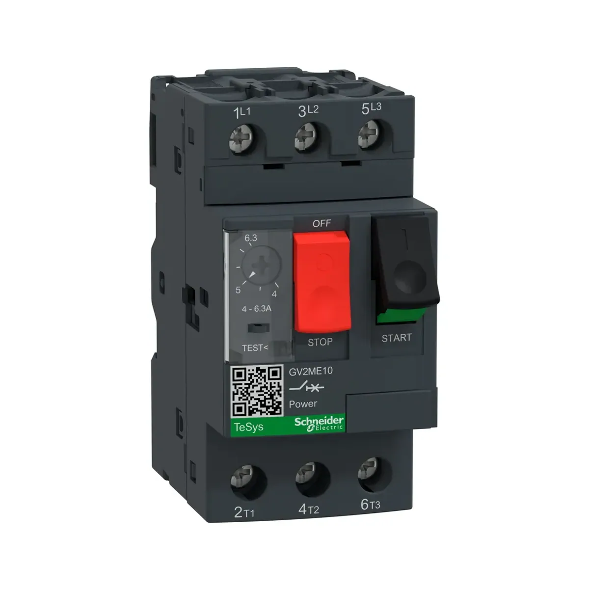 Schneider GV2ME10 TeSys GV2 Circuit Breaker Thermal-Magnetic 4...6.3A
