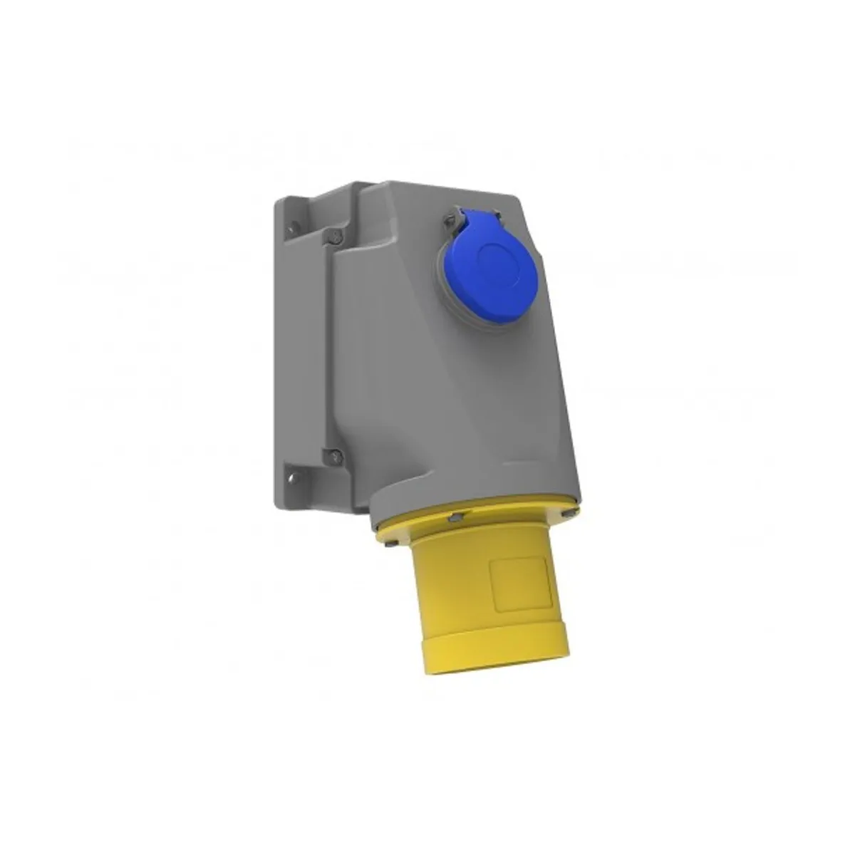 Bemis BC1-4303-2238 CEE 90° Eğik P. Prizli Duvar Fişi 63 A 2P+E IP44