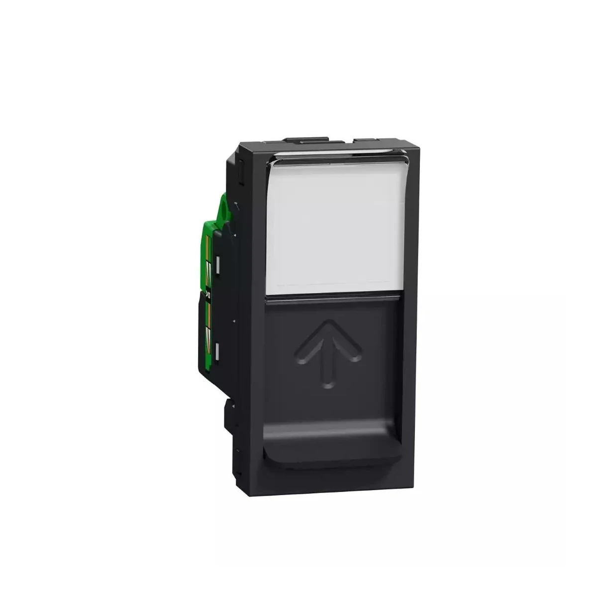 Schneider Electric NU341554 Yeni Unica, RJ45 Cat6 UTP Data Prizi 2 modül, Antrasit — temsili aile görseli