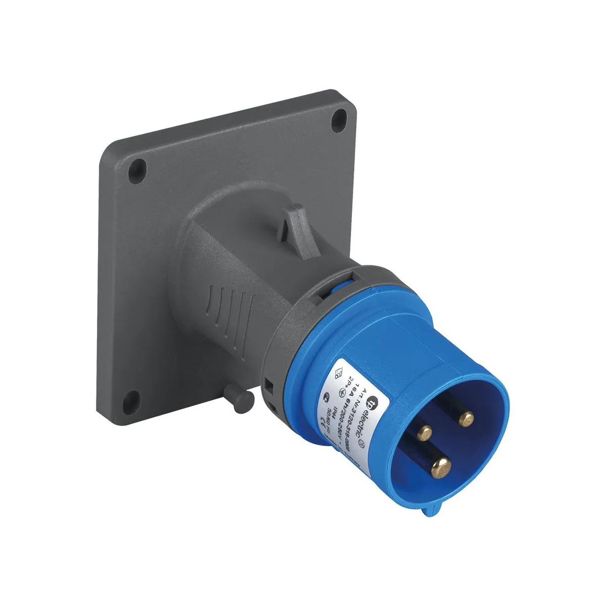 TP Elektrik 3120-318-1100-3h CEE 3x16A Machine Plug (angled), IP 44, 3h
