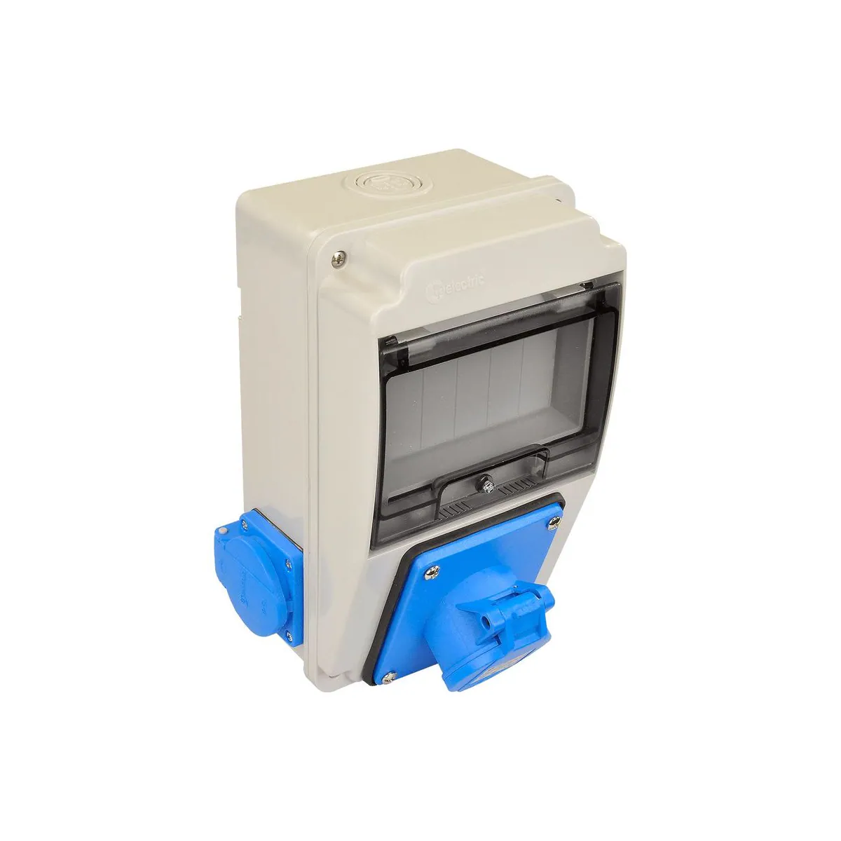 TP Elektrik 3318-002-0200 130x220 Priz Montajlı Kombinasyon Kutusu, 3x16A ve 1x16A Prizli