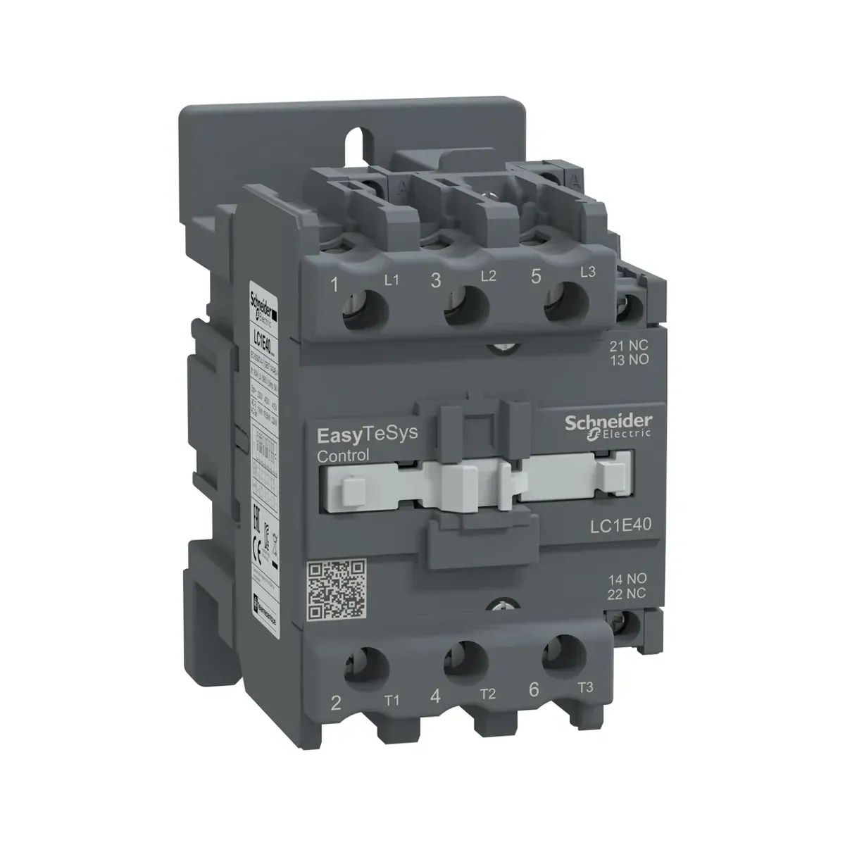 Schneider LC1E40M5 Easy TeSys Contactor 3P(3 NO) AC-3 = 440V 40A 220V AC coil