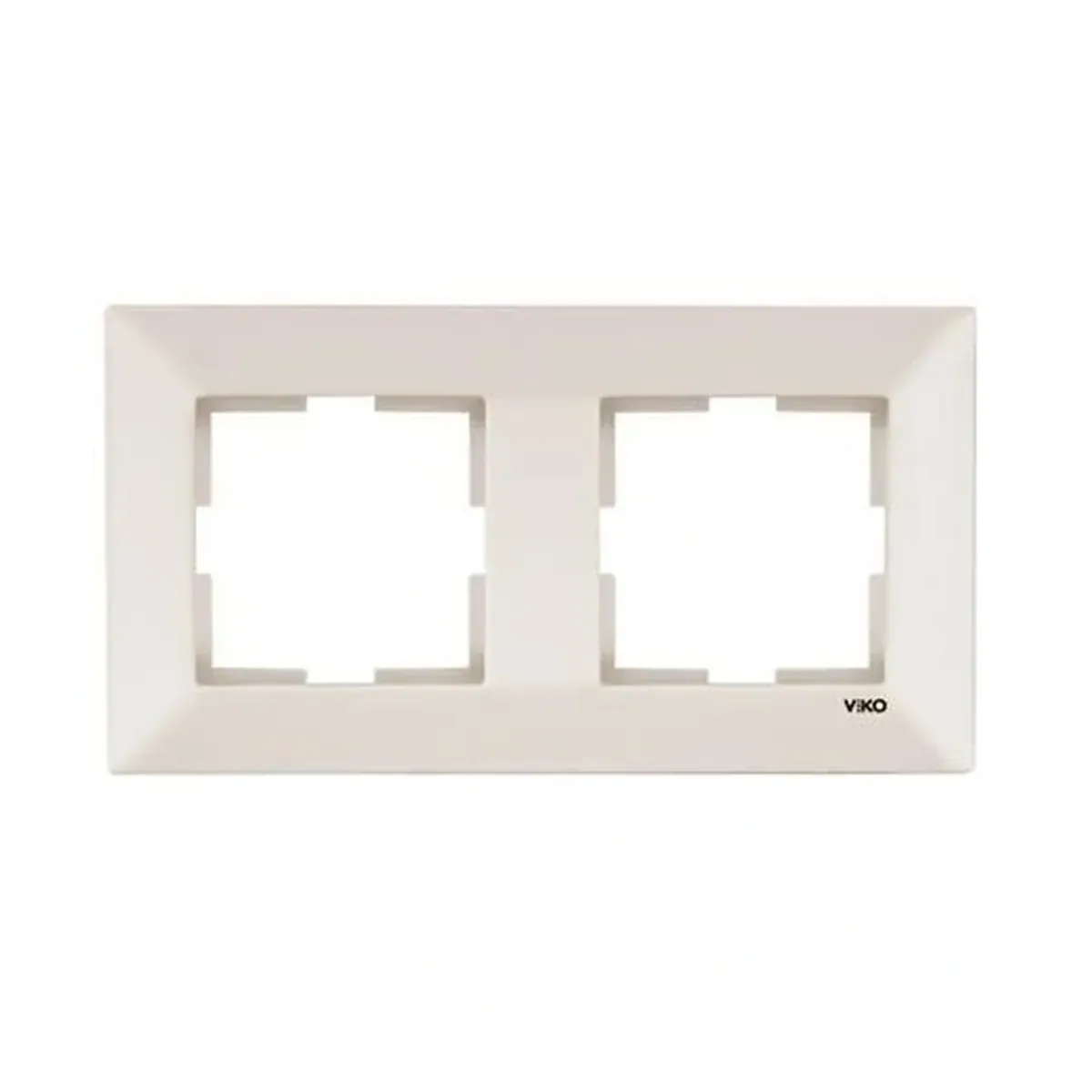 Viko Karre Meridian Cream 2-Gang Horizontal Frame