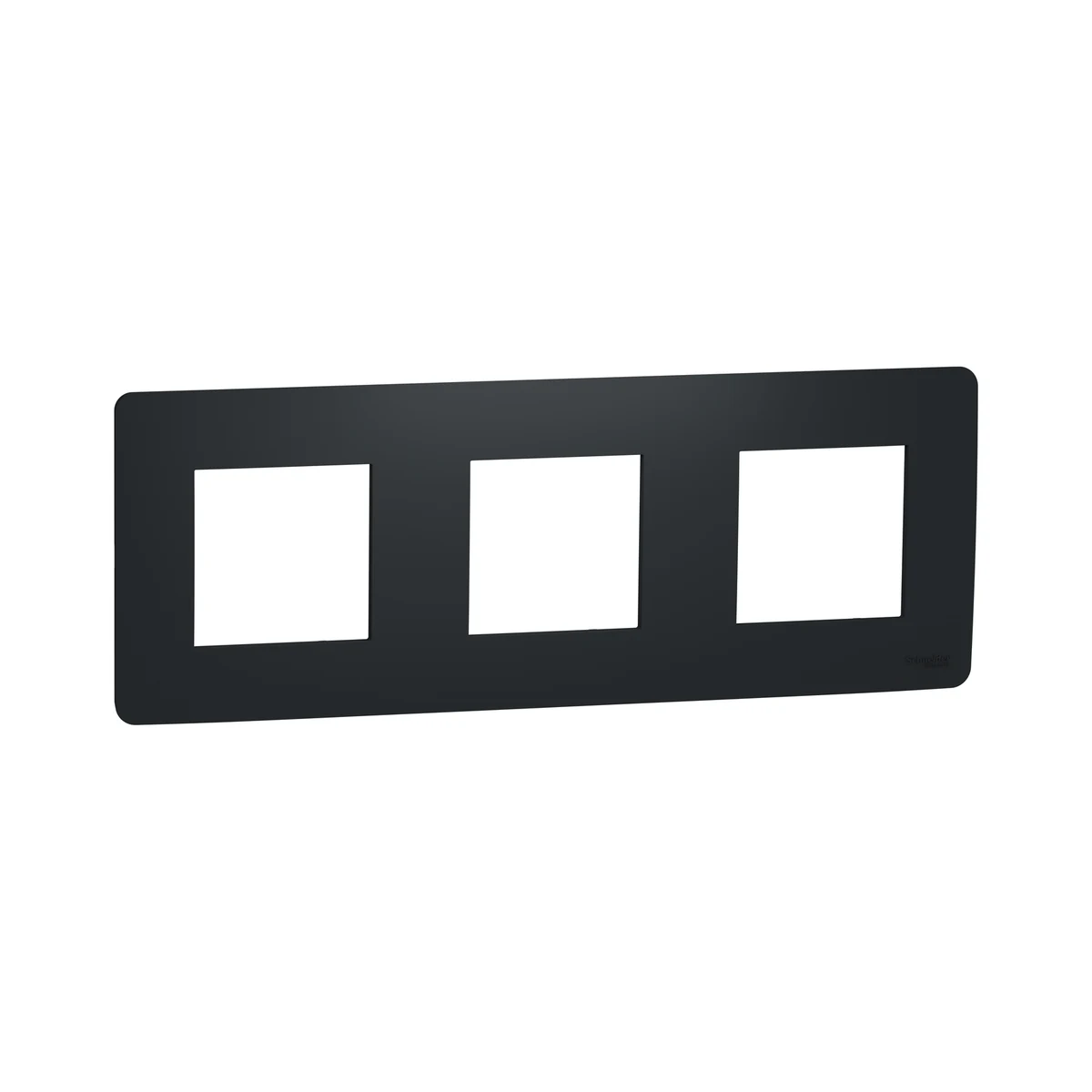 Schneider Electric NU200654 Yeni Unica, Studio 3-Gang Frame, Anthracite