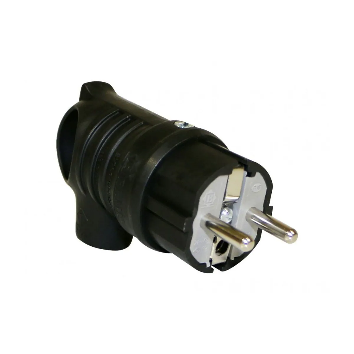 Bemis BK1-1402-2041 Rubber UPS Angled Plug with Handle 16 A 2P+E IP44