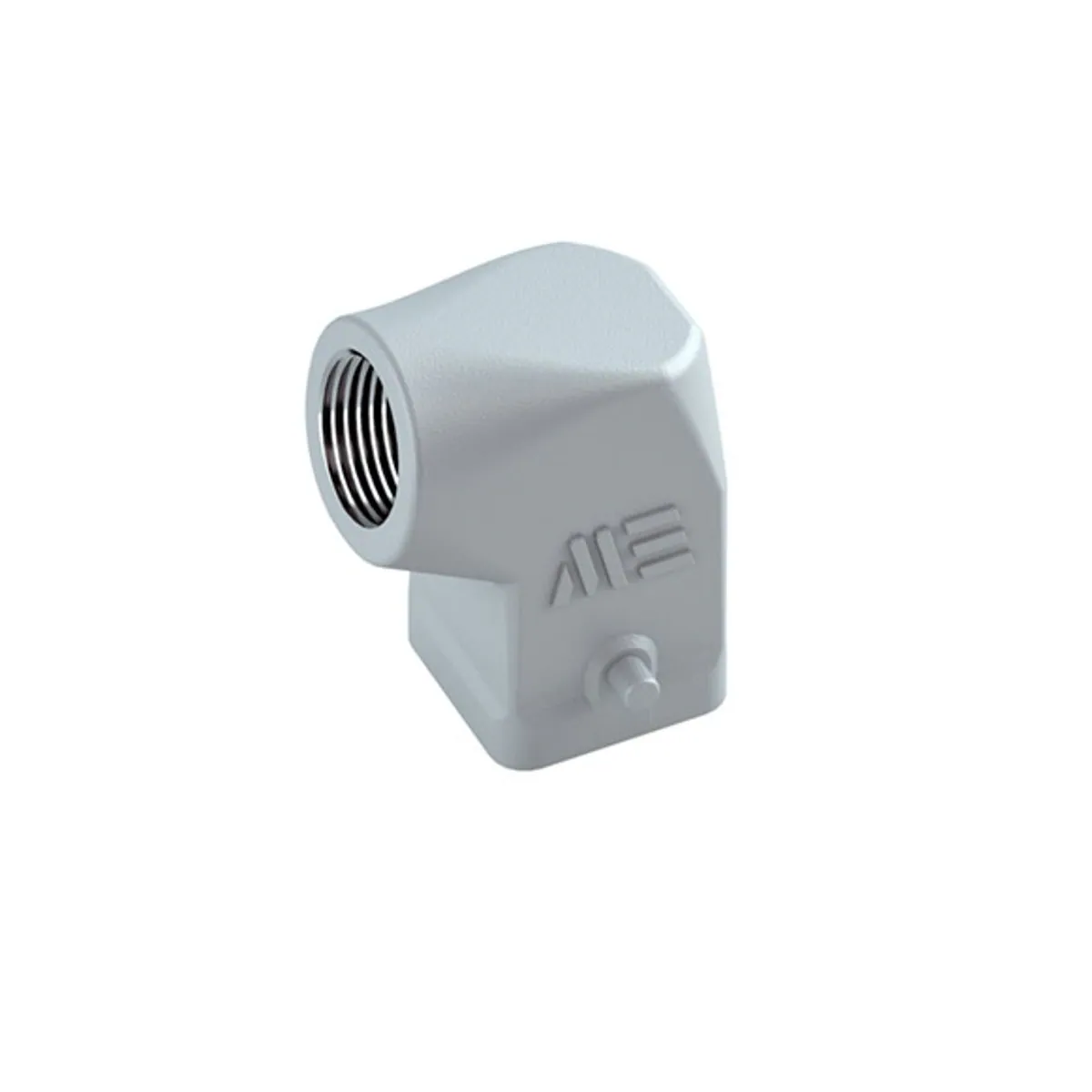 Mete Enerji 29019 5x10A Multi-Pole Angled Plug Housing-Mounted Gray