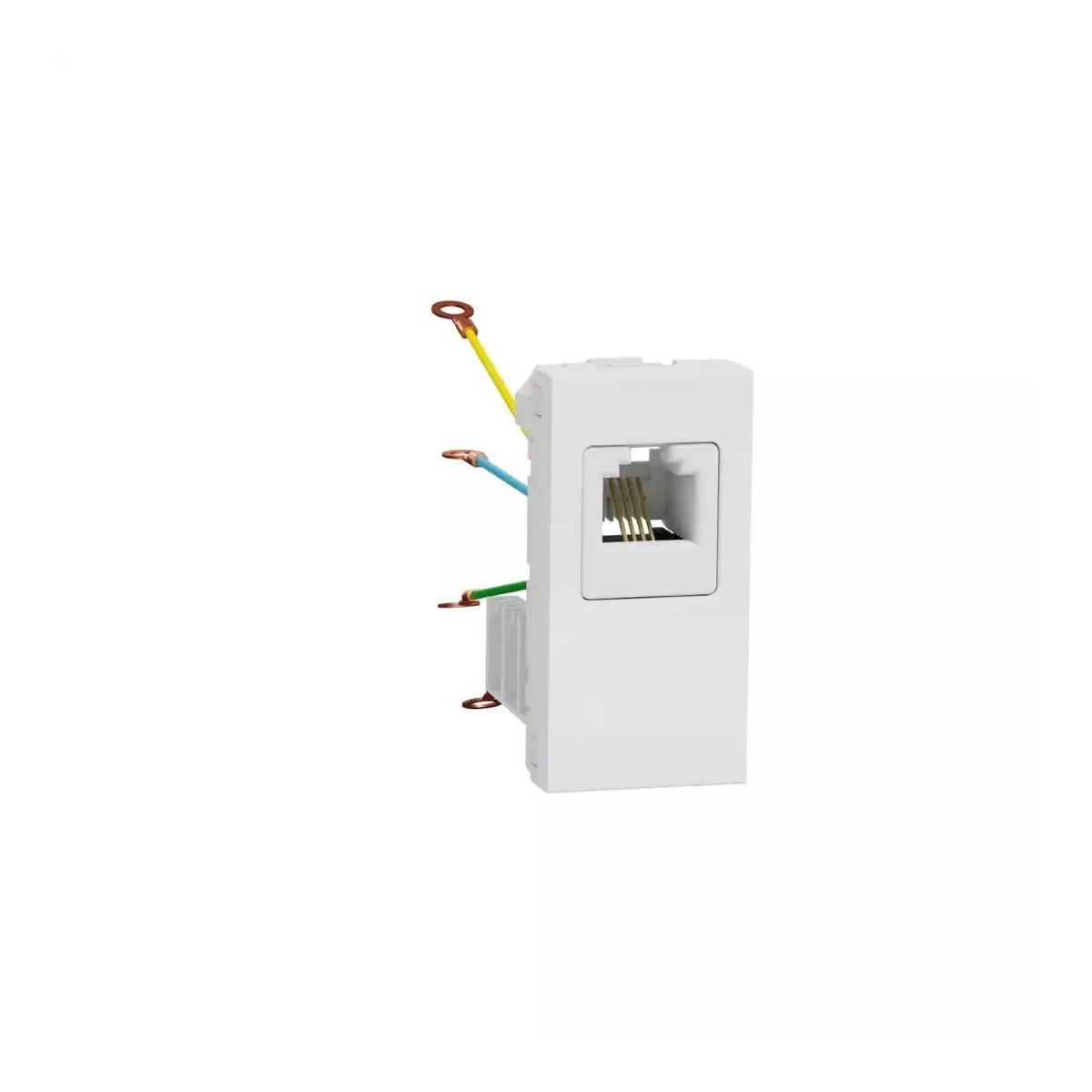 Schneider Electric NU349118 Yeni Unica, RJ12 Telefon Prizi 1 modül, Beyaz — temsili üretici aile görseli