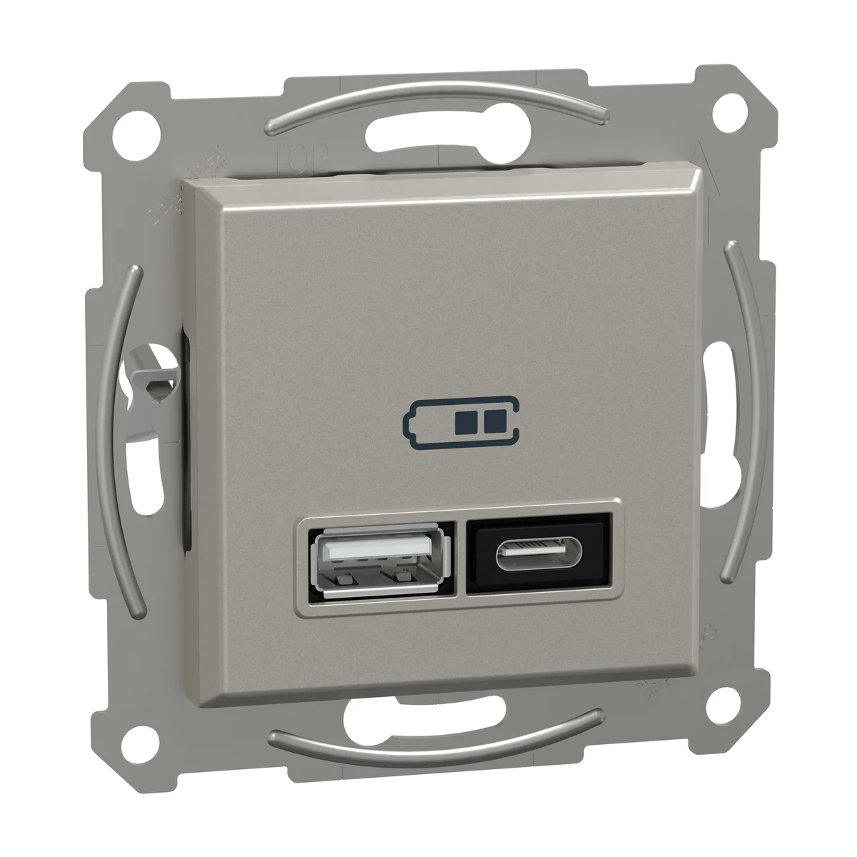 Schneider Electric EPH2700569 USB Prizi, 21W, ikili, Type A+C, bronz — üretici ürün görseli