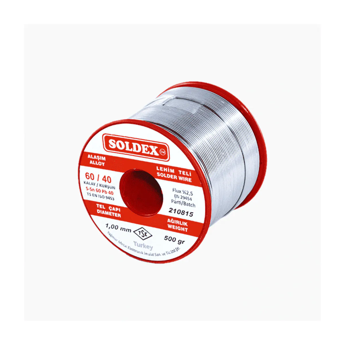 Soldex 60/40 1,00 mm lehim teli 500 gr makara