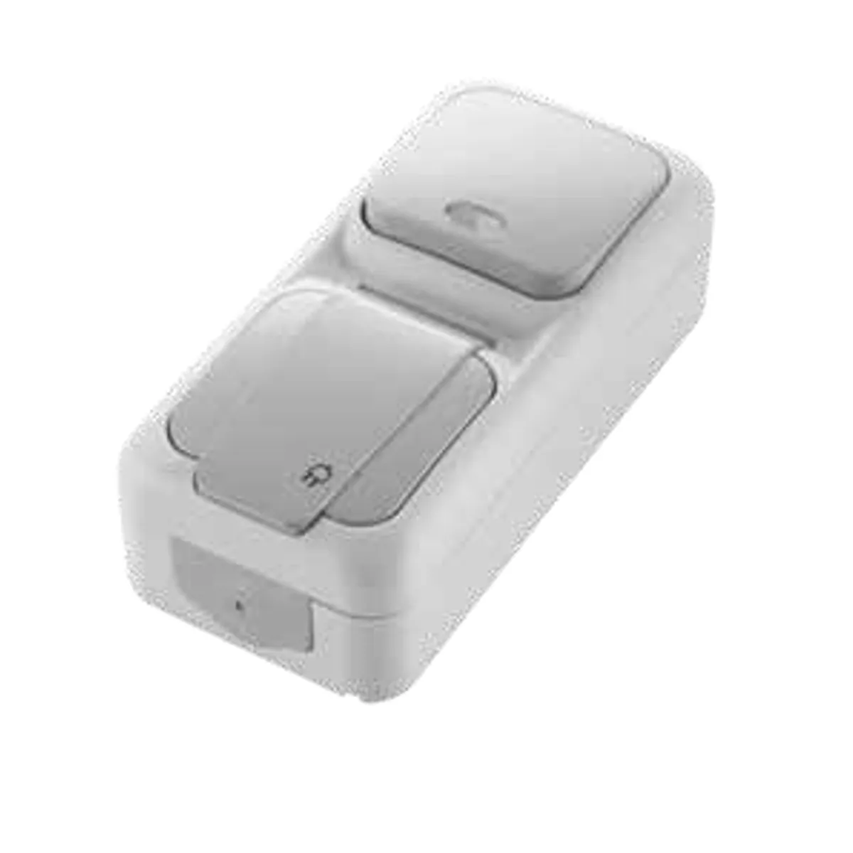 Viko 90550889 Palmiye Anthracite Vertical Two-Way Switch + Grounded Socket IP54