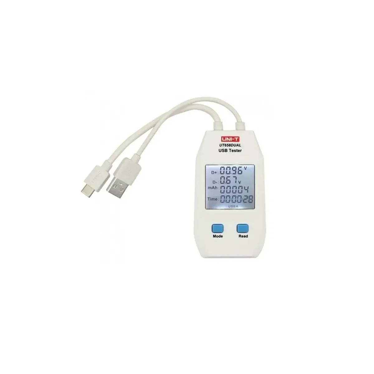 Unit UT658Dual Çift Çıkışlı USB Akım Gerilim Test Cihazı