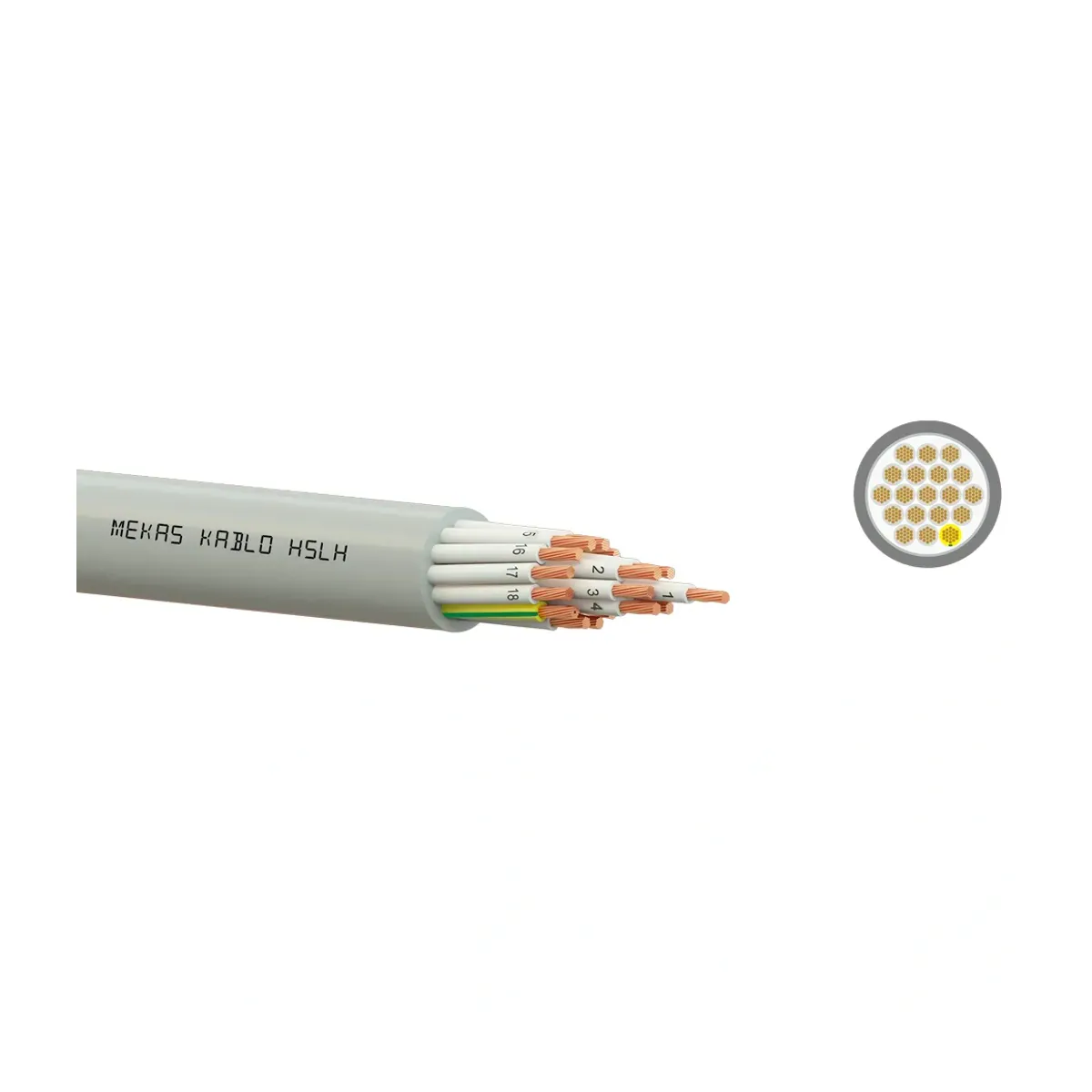 Mekas 4x1 mm2 HSLH-JZ Halogen-Free Control Cable