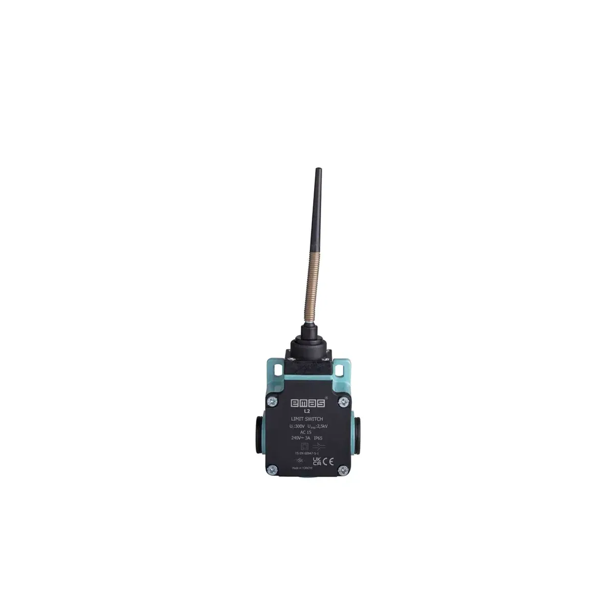 Emas Metal Housing Pointed Plastic End Metal Spring Lever Snap-Action 1NO+1NC Limit Switch 7mm L2K13SOP101