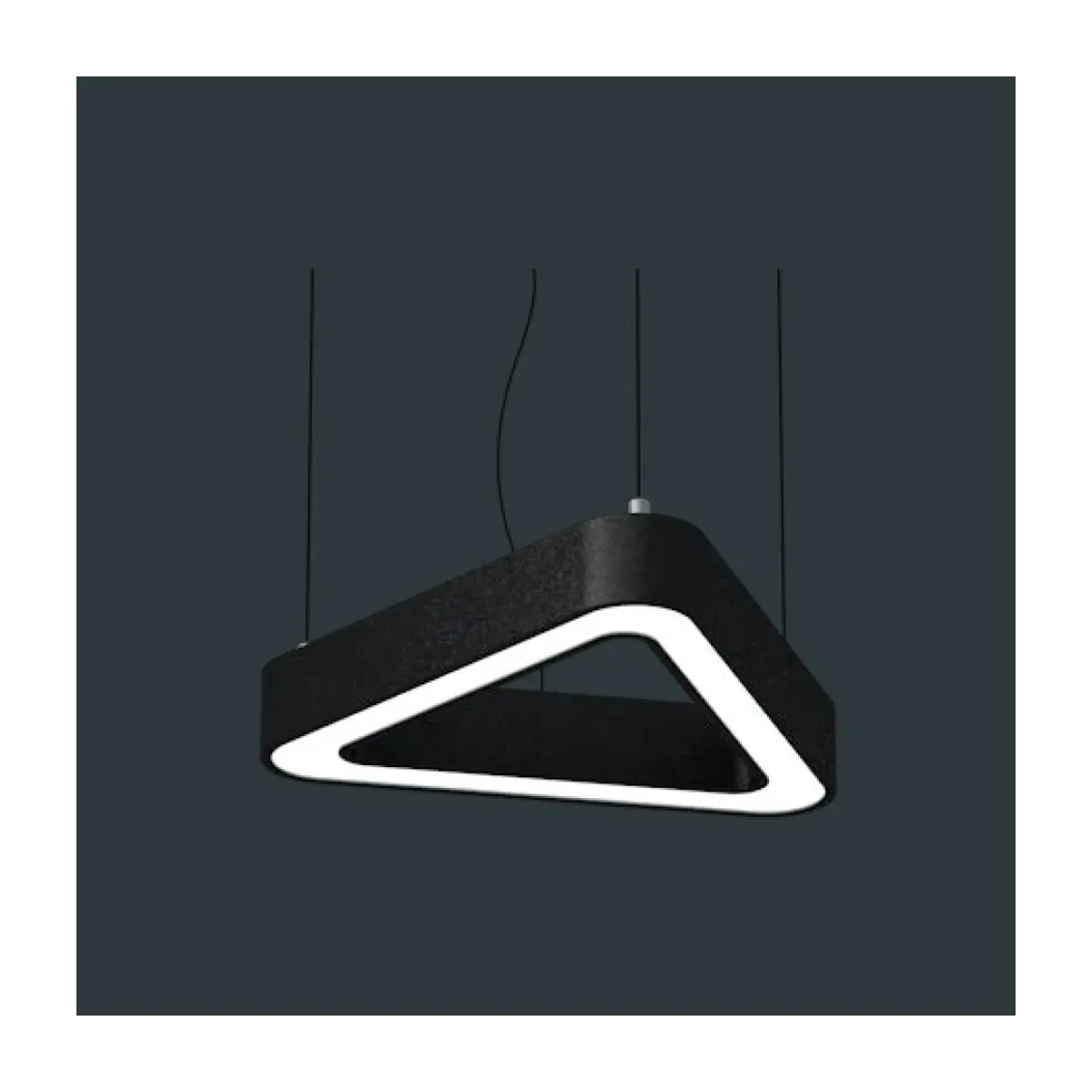 90W Oval Üçgen 6500 K 90cm 10500lm 80x75mm Dekoratif Lineer LED Armatür
