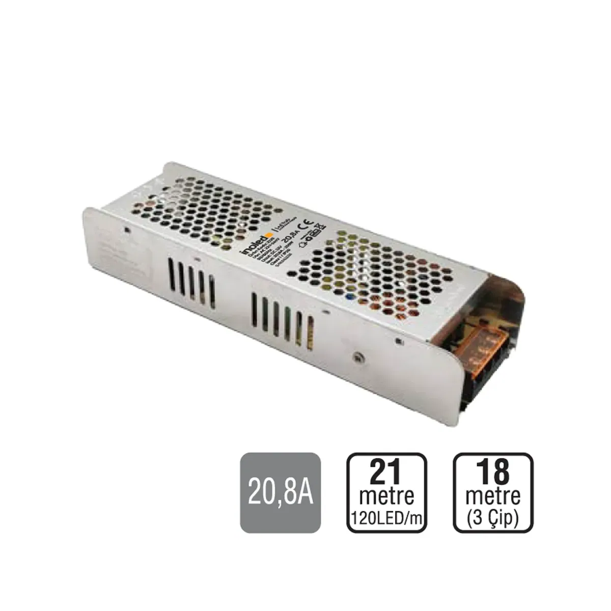 250W 24VDC LED Transformer
