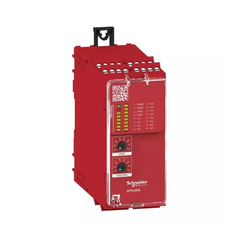 Schneider Electric XPSUDN13AP E-stop, ışık bariyeri, koruma anahtarı, manyetik anahtar, 6 güvenli giriş, 3NA + 1NK, 24V AC/DC — üretici ürün görseli