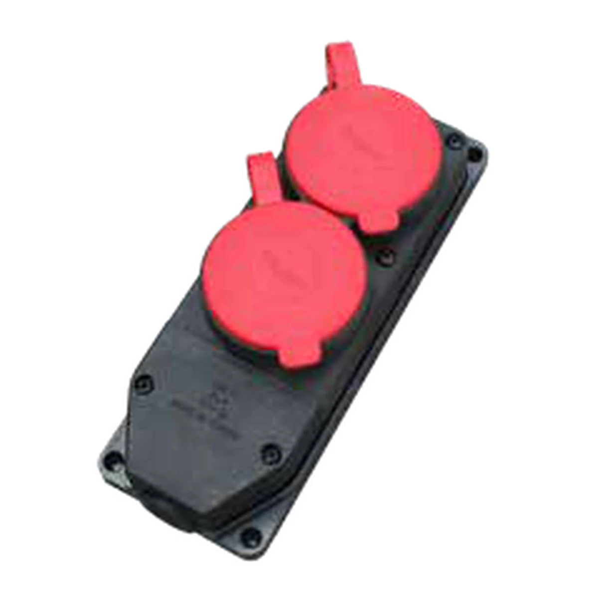 Bylion 950-006-0004 2KTP Three-Phase Double Group Socket IP44 Black