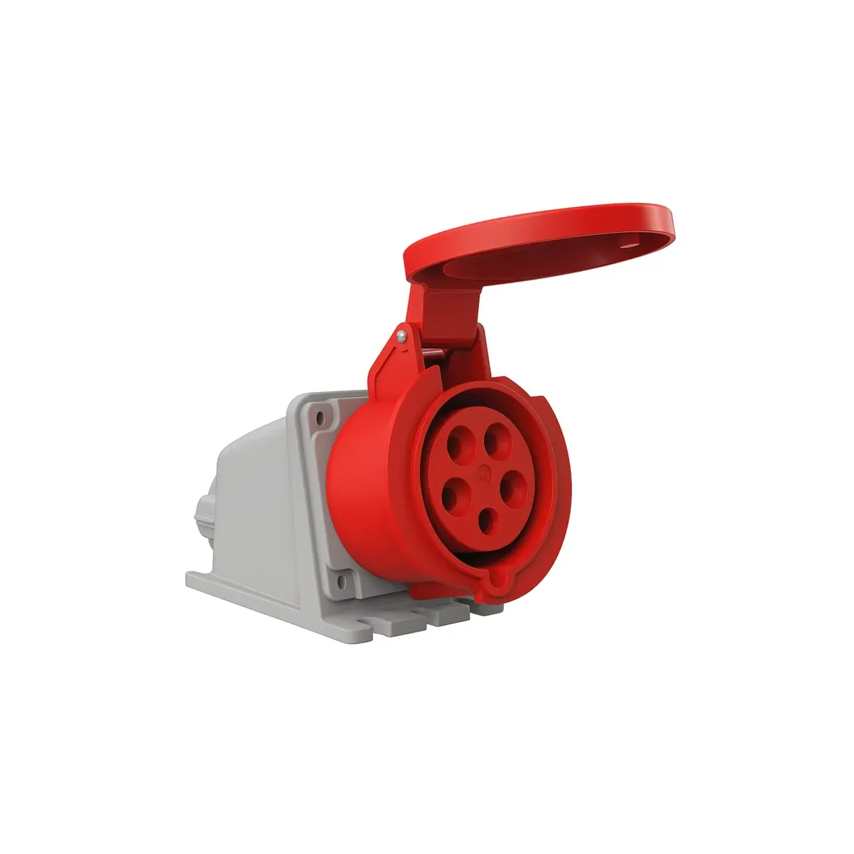 Tem 446.432.282 32A Angled Wall Socket 3P+E IP44