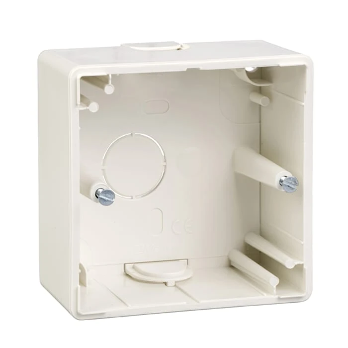 Schneider Electric MTN512119 Merten, Single Surface-Mount Box, Polar White