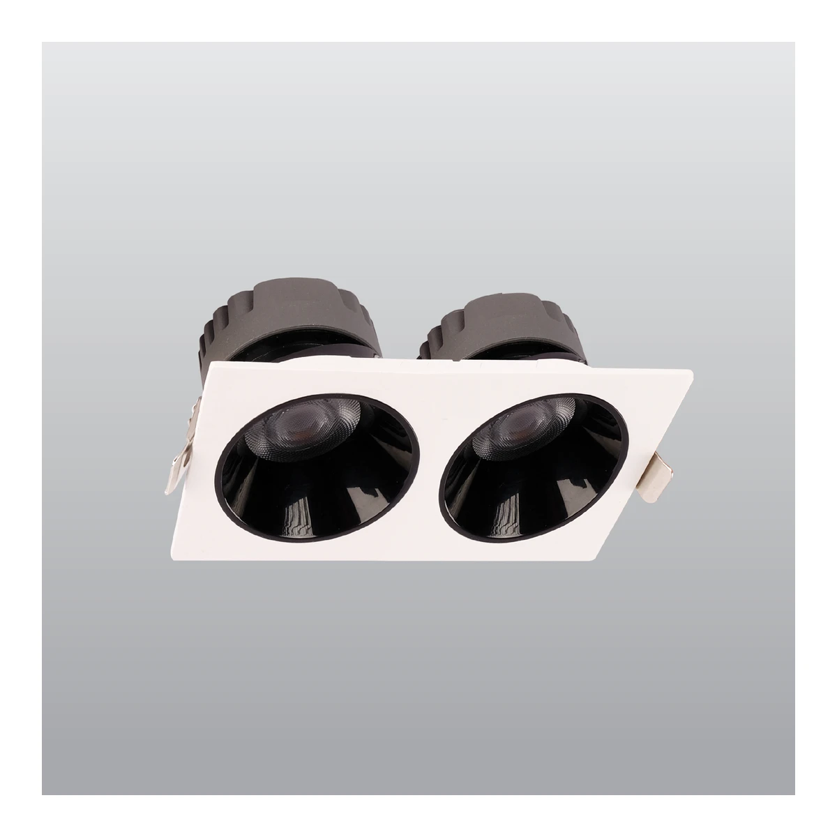 ACK AD10-02630 Flush-Mounted LED Spot Luminaire 2 x 18W 6500K White