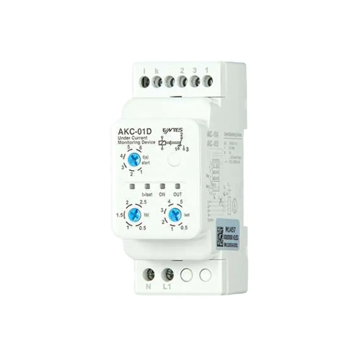 Entes AKC-01D Current Protection Relay, Undercurrent, 230VAC