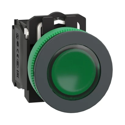Schneider Electric XB5FW33M5 Işıklı, yaylı buton LED 230 VAC Kırmızı 1 NA+1 NK — temsili üretici aile görseli