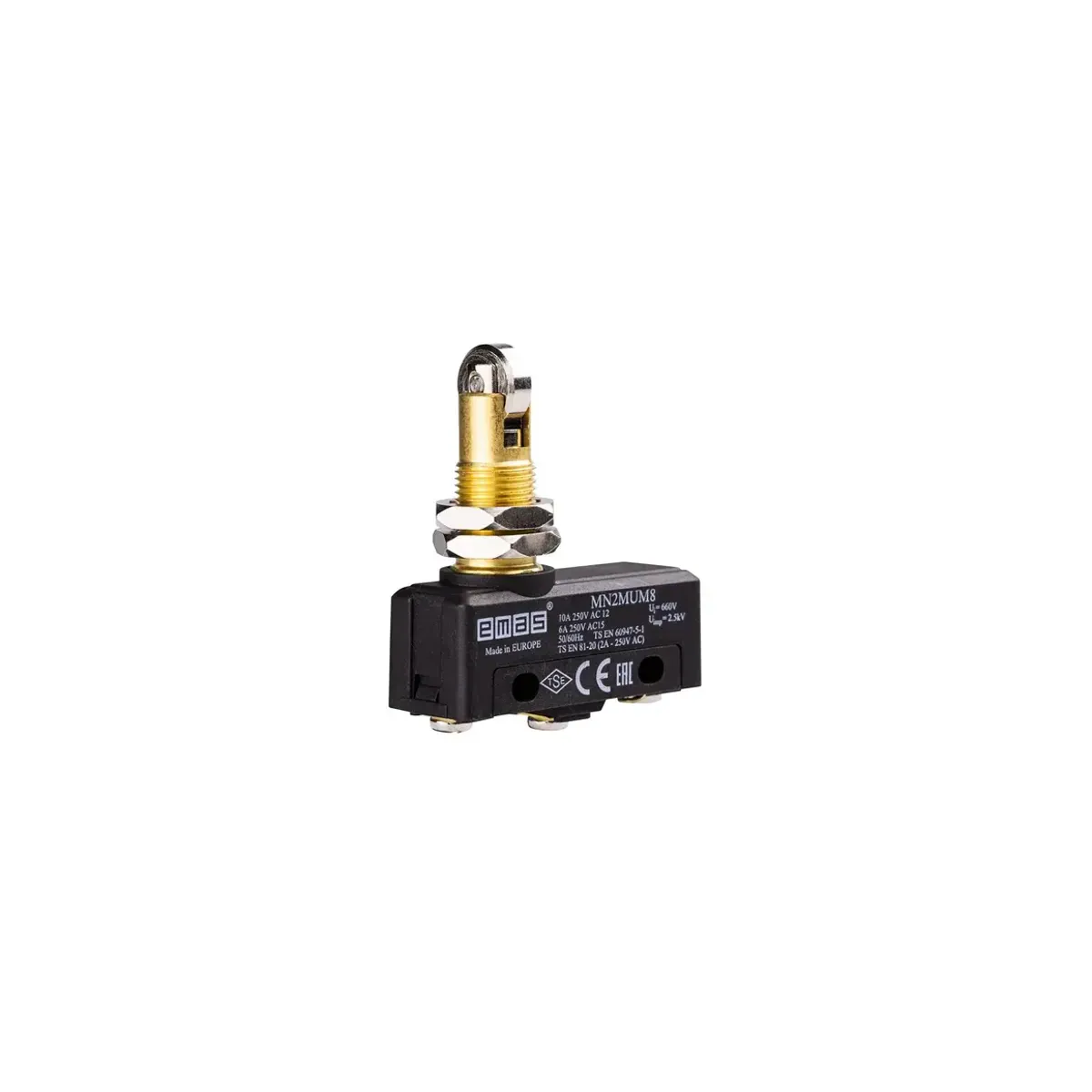 Emas Metal Roller Plunger 1CO MN2 Series Plastic Mini Switch MN2MUM8