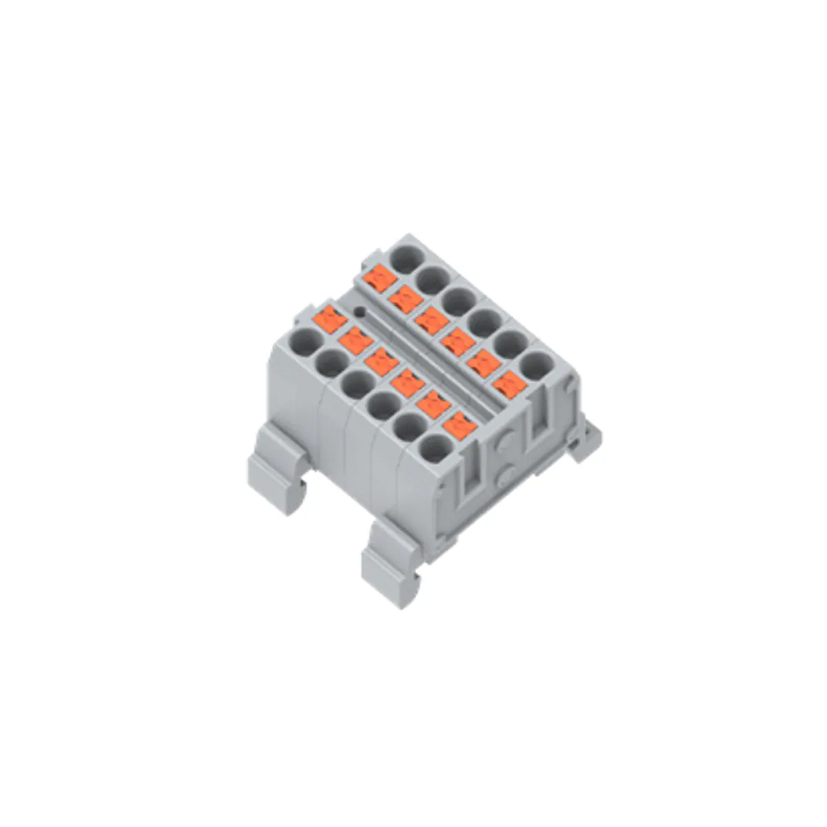 Gwest GW C2.5-12A (2.5mm2) DIN Rail Mounted Distribution Block