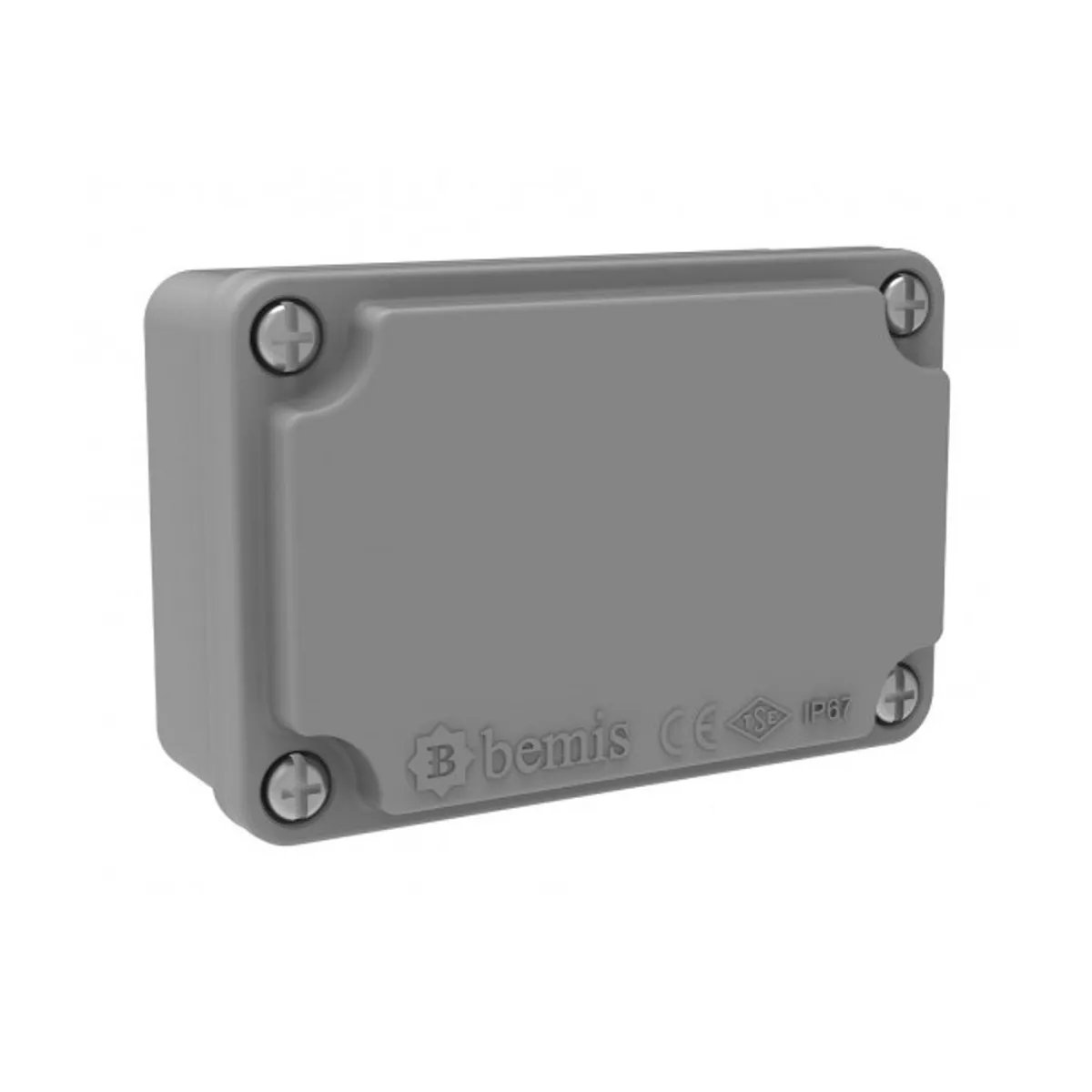 Bemis BB3-2113-1017 Alüminyum Buat Alüminyum Kapak IP67 65x100x40 mm Gri