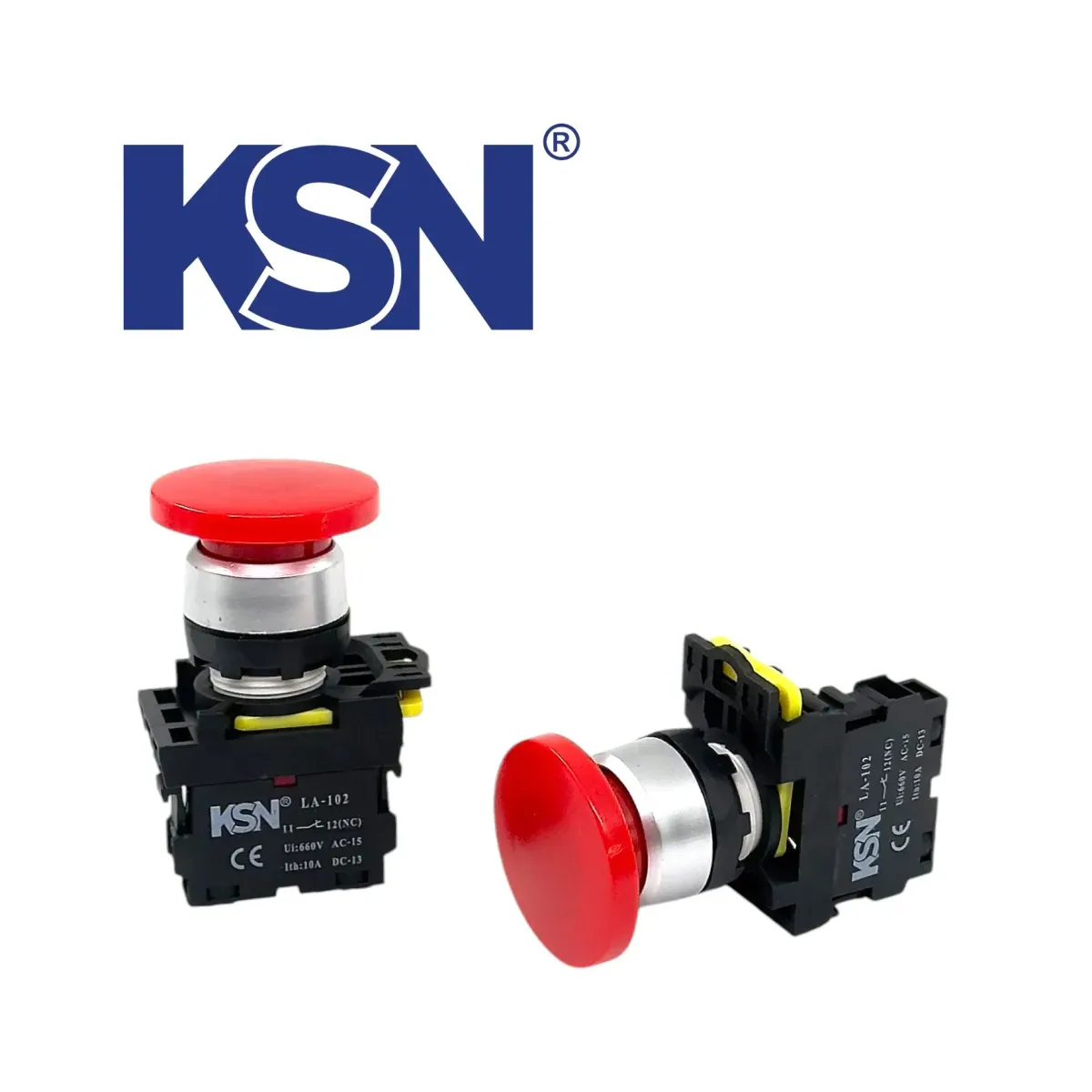 Sliding Stop Mushroom-Type Red Push Button 40mm 1nc 22mm