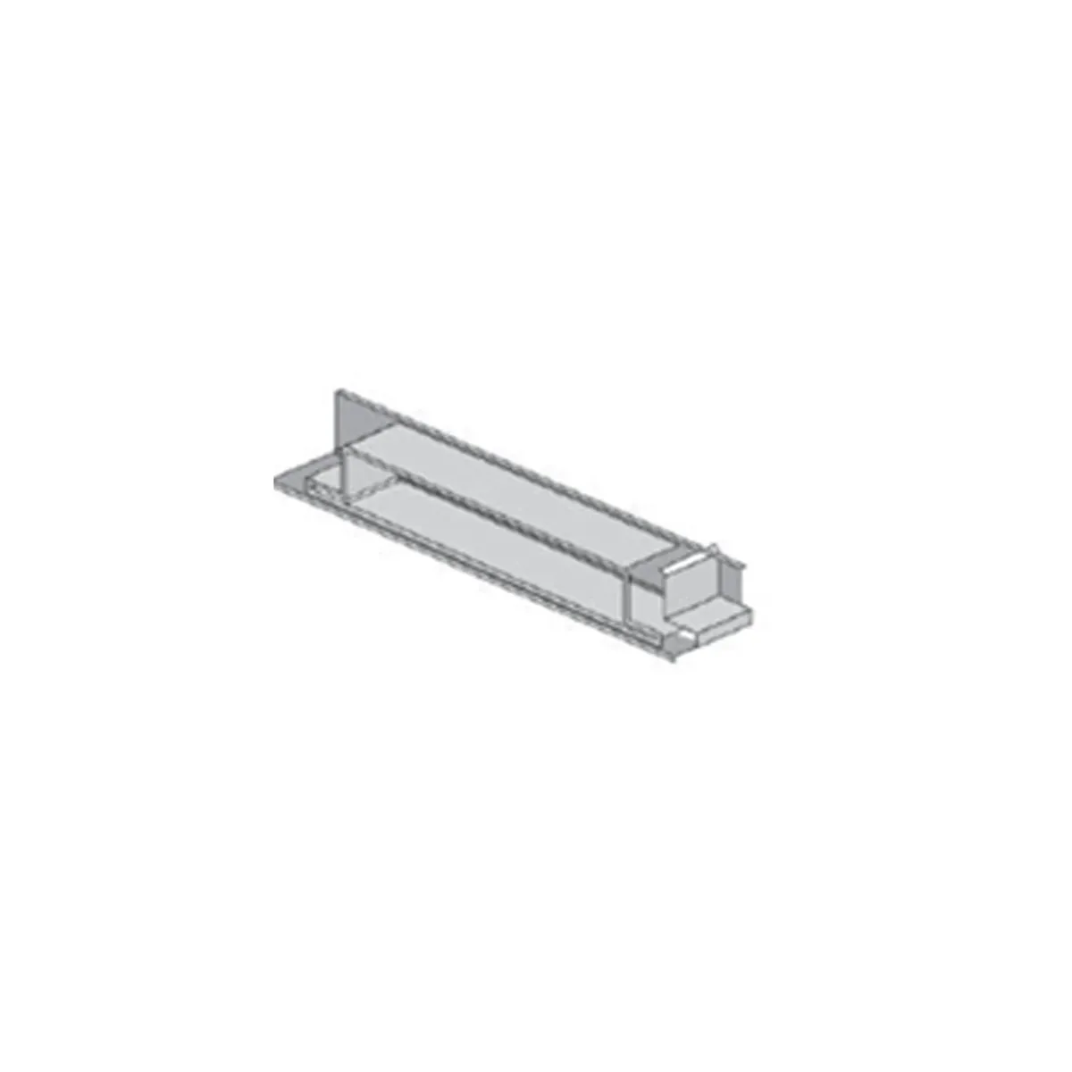 UKS Termination Element 35x235x1.0mm Pre-Galvanized