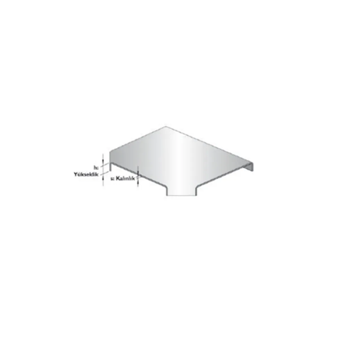 UKS Connection Cover 15x150x1.0mm Hot-Dip Galvanized