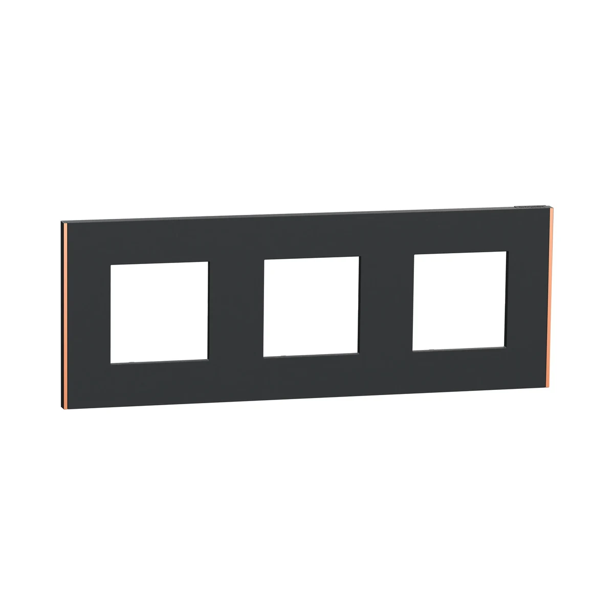 Schneider Electric NU600641 Unica Deco Subtle Triple Frame Anthracite/Copper