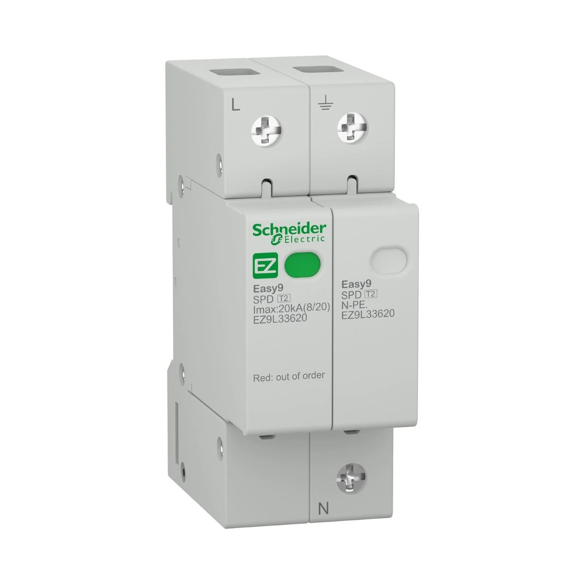 Schneider Electric EZ9L33620 Easy9 Surge Arrester 1P-N 20kA