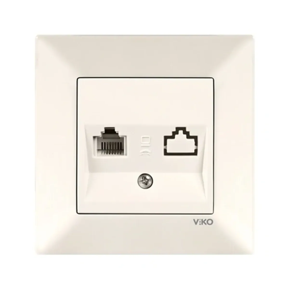 Viko Karre Meridian Cream Numeris Telephone Socket (CAT3)