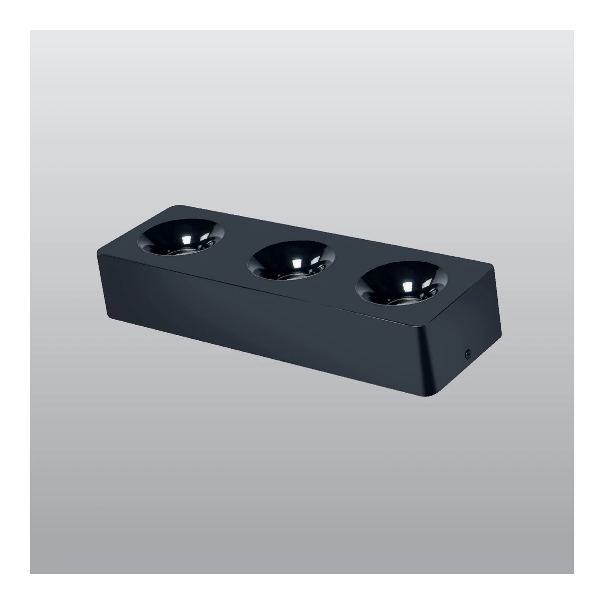 ACK AH12-01331 Surface-Mounted LED Spot Luminaire 3 x 10W 6500K Black