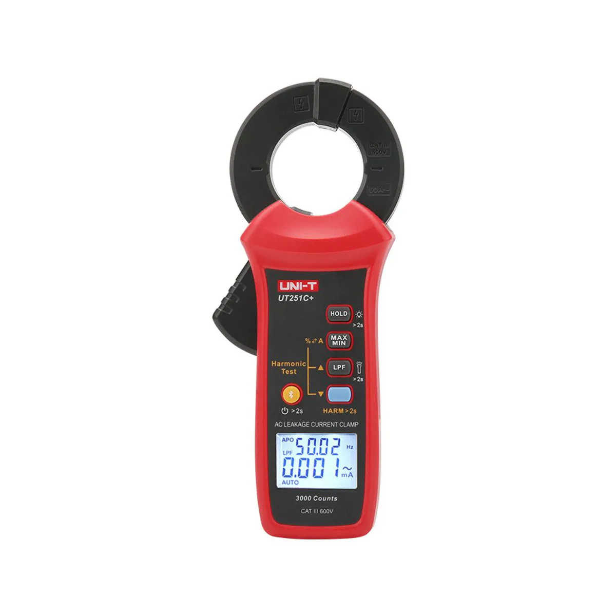 Unit UT251C+ 60A Bluetooth AC Leakage Current Clamp Meter