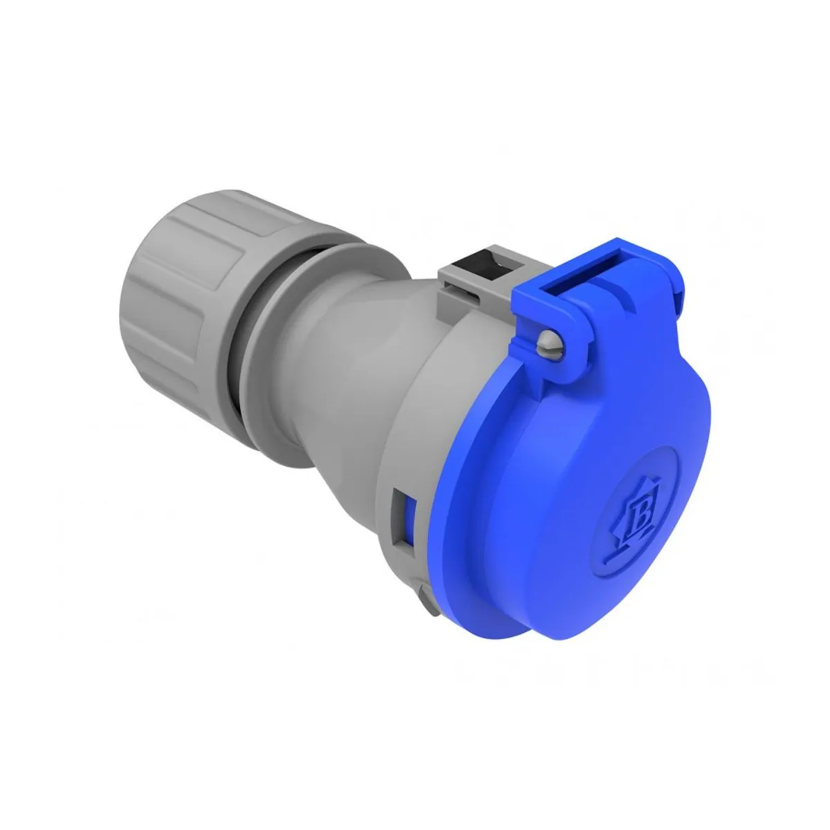 Bemis BP1-1402-2311 Plastik Uzatma Prizi (Yaylı Kapaklı) 16 A 2P+E IP44