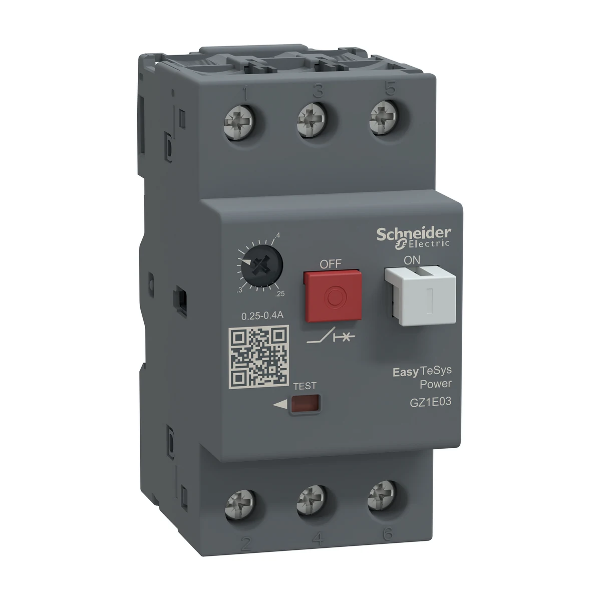 Schneider Electric GZ1E03 EasyPact TVS MPCB Thermal-Magnetic 0.25-0.40A