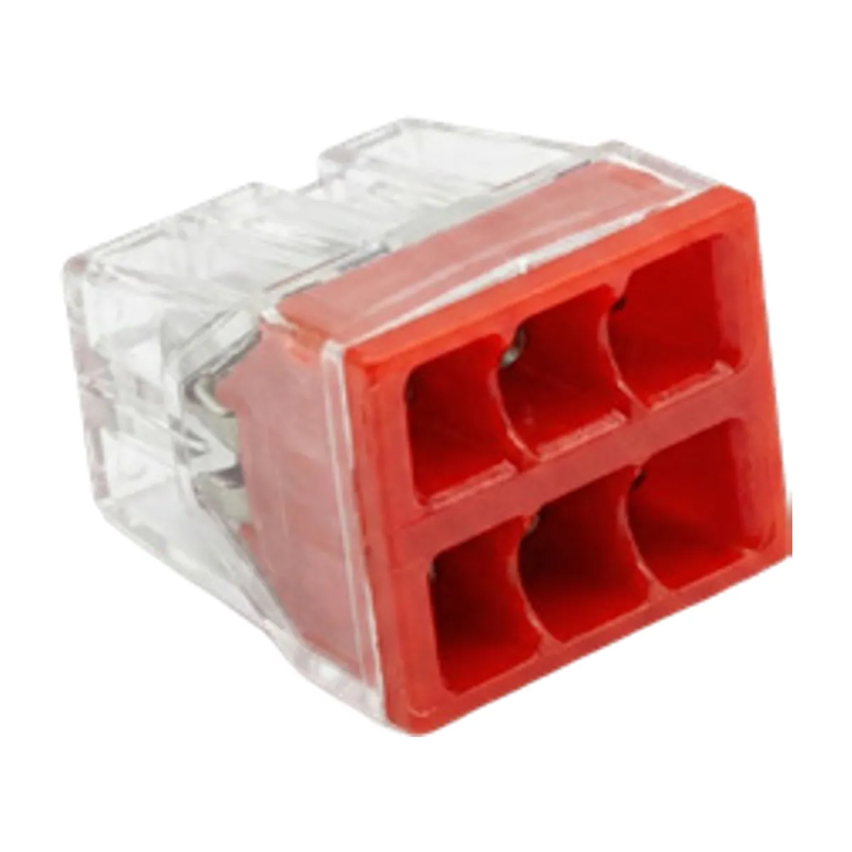 Gwest GW 2.5 - 6 Snap-In Junction Box Terminal Block — Red