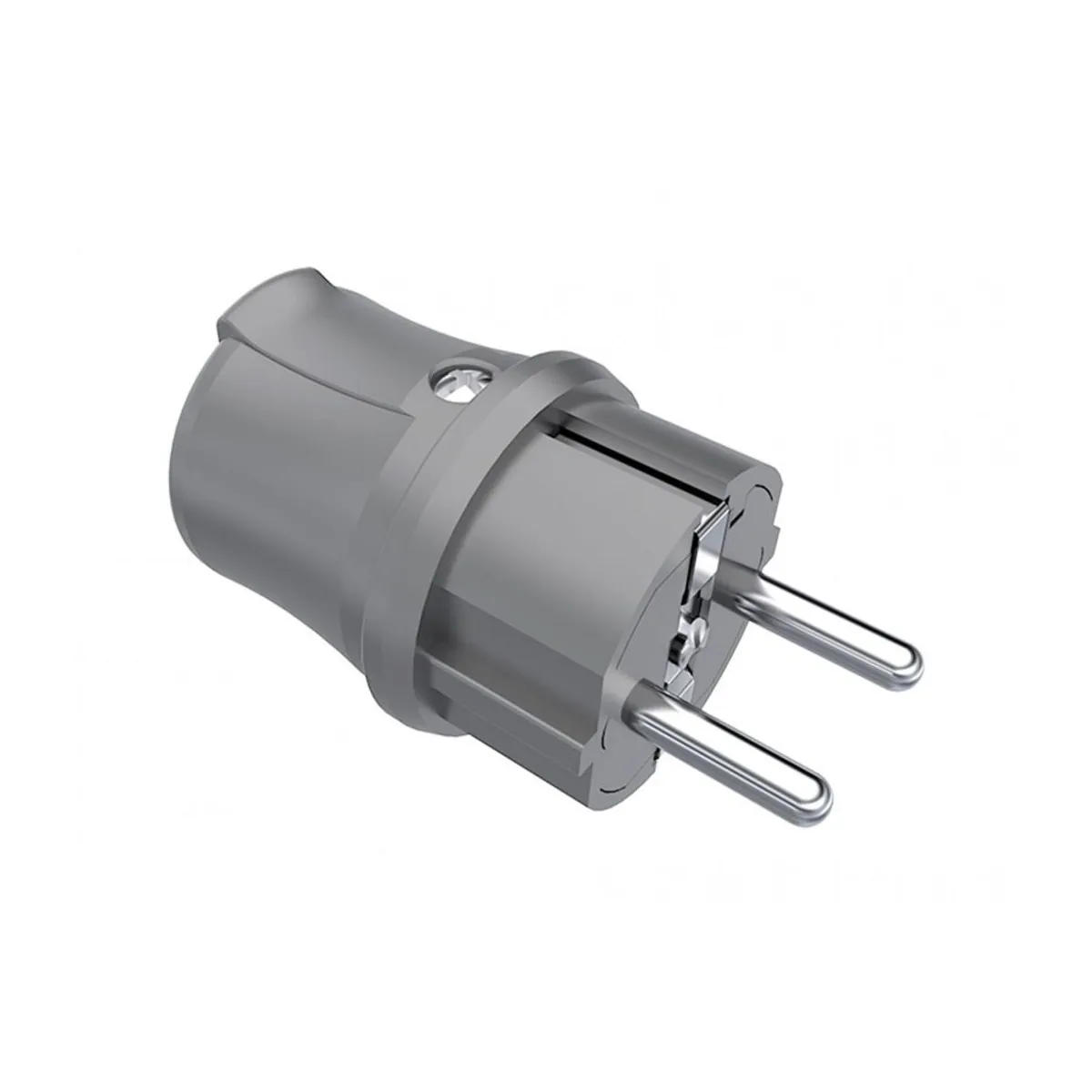 Bemis BY5-1402-2011 Plastic Straight Plug (Gray) 16 A 2P+E IP44