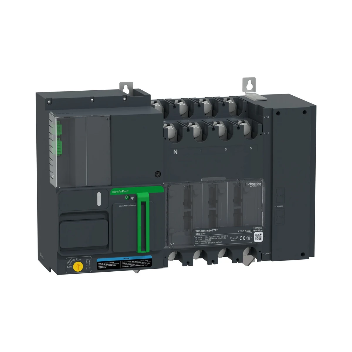 Schneider Electric TR63D4R6302TPE TR63.630A 4P Remote 230V