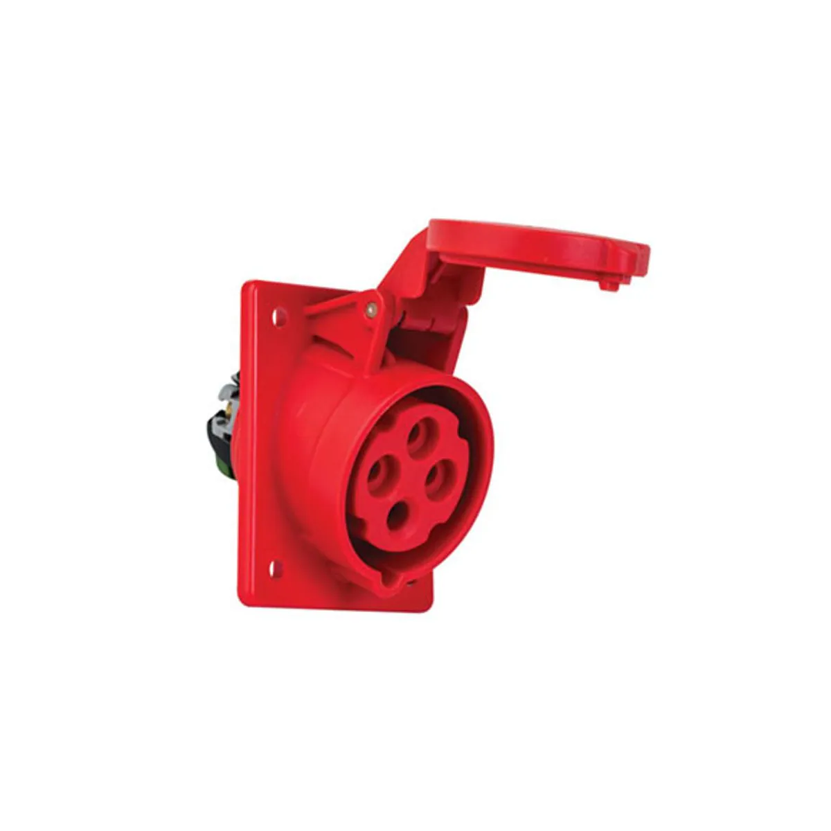 PCE 406505 4x16A Machine Socket Angled IP44