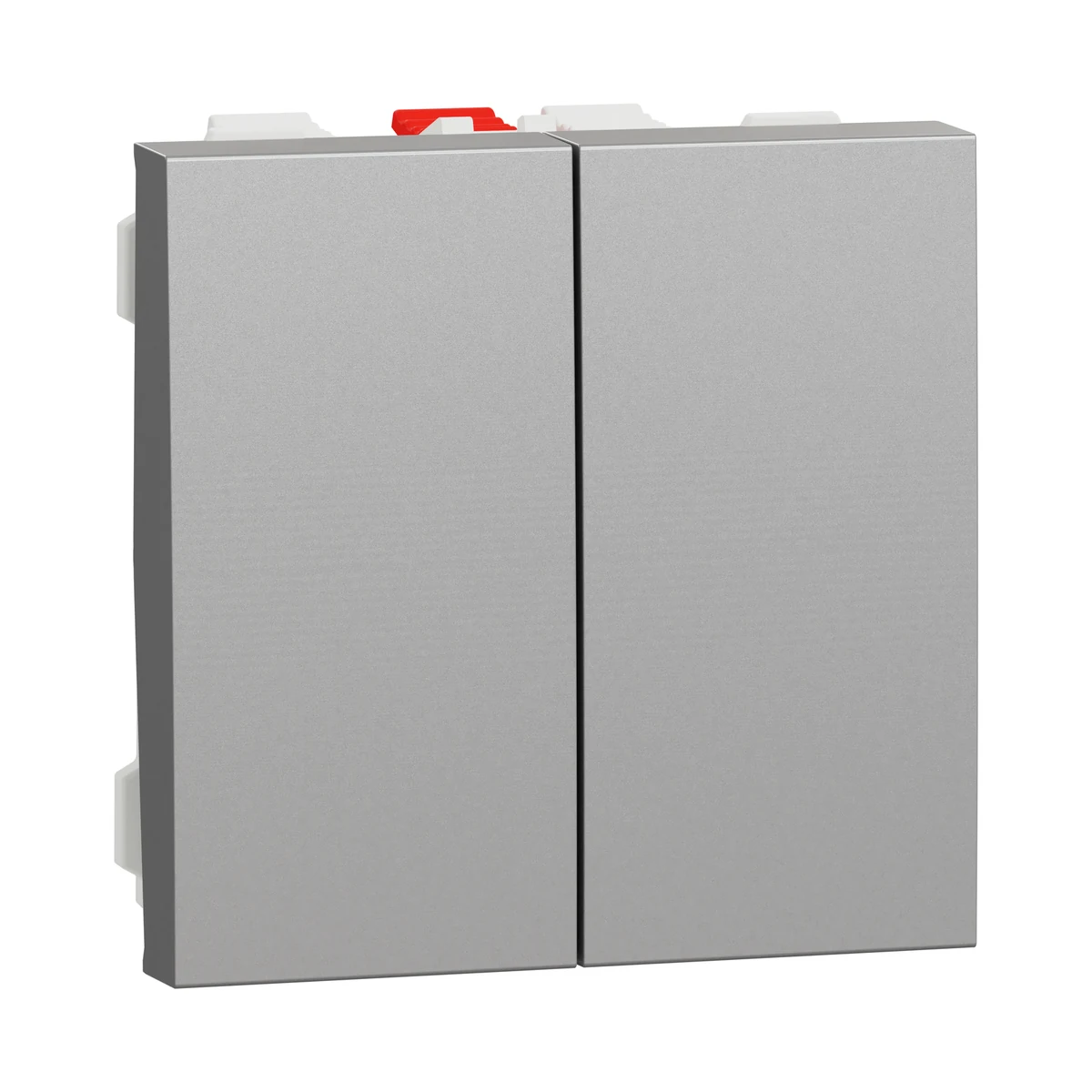 Schneider Electric NU320330 Yeni Unica, Vavien 2 modül, Alüminyum — temsili aile görseli