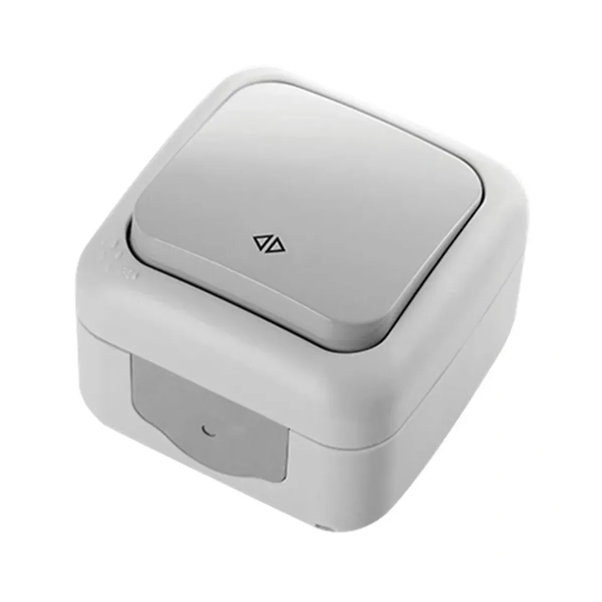 Viko Palmiye Surface-Mounted Gray Intermediate Two-Way Switch IP54