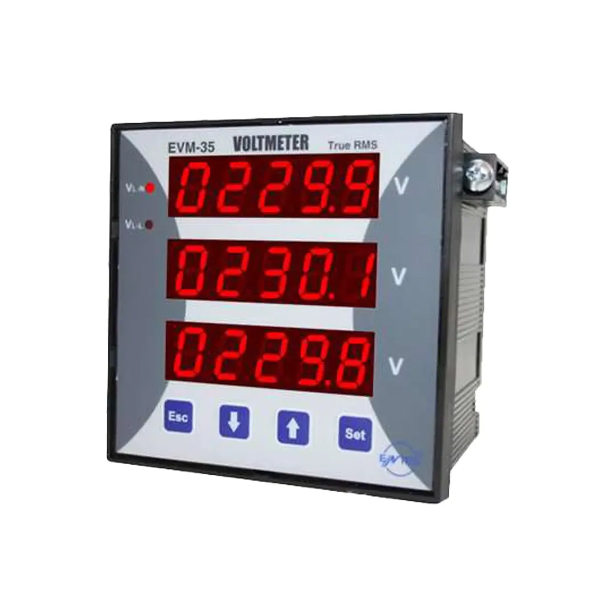 Entes EVM-35-96 Üç Fazlı Dijital Voltmetre, 24-250VAC/DC, 96x96