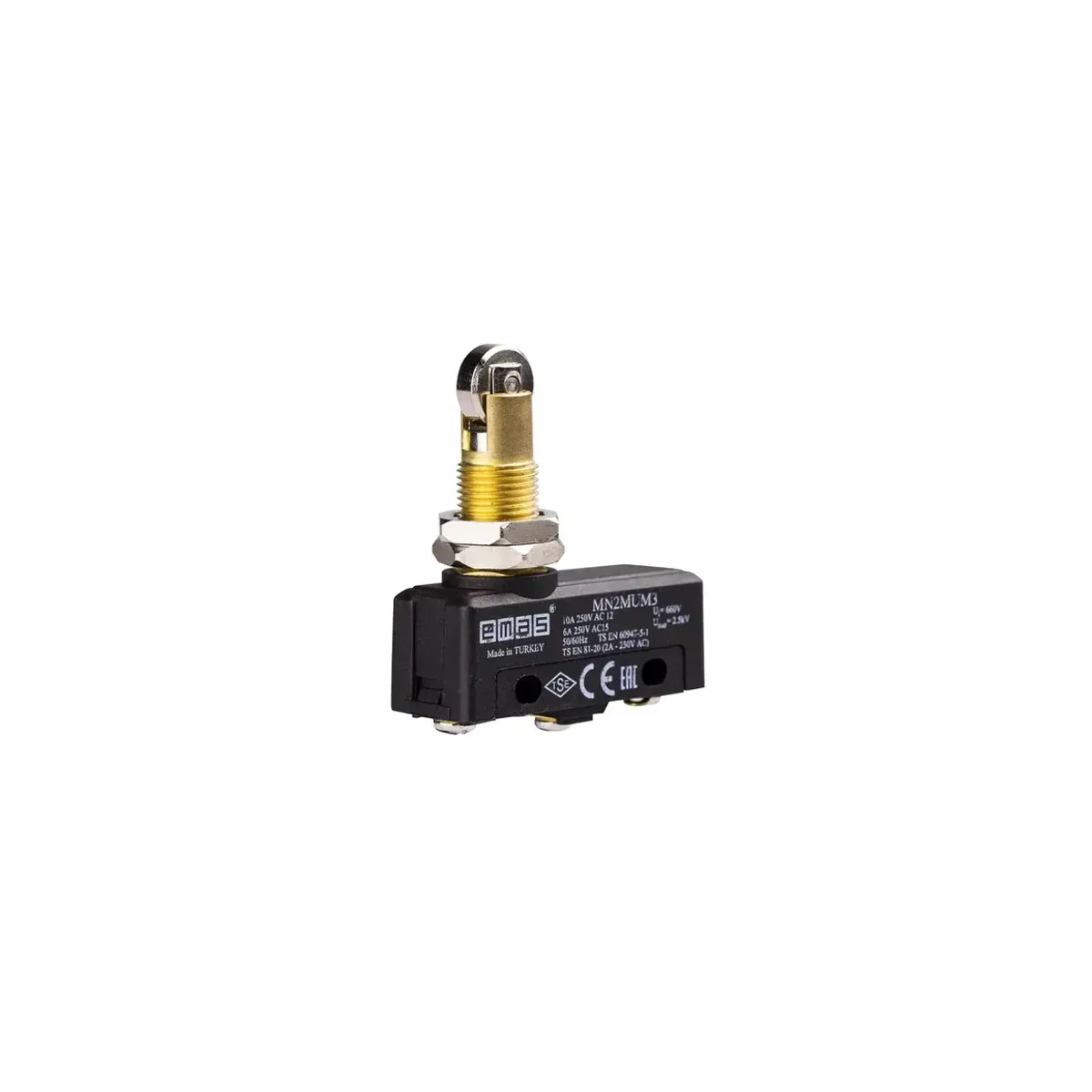 Emas Metal Roller Plunger 1CO MN2 Series Plastic Mini Switch MN2MUM3