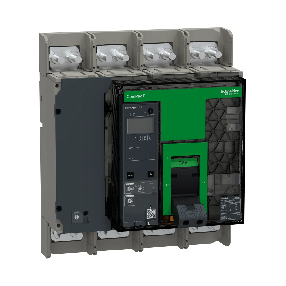 Schneider Electric C063L42AFM NS630L 150kA 4P 630A FXD Man. 2.0A — üretici ürün görseli