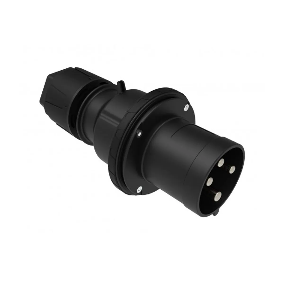Bemis BCS-4504-2011 CEE Straight Plug 63 A 3P+E IP44 Black